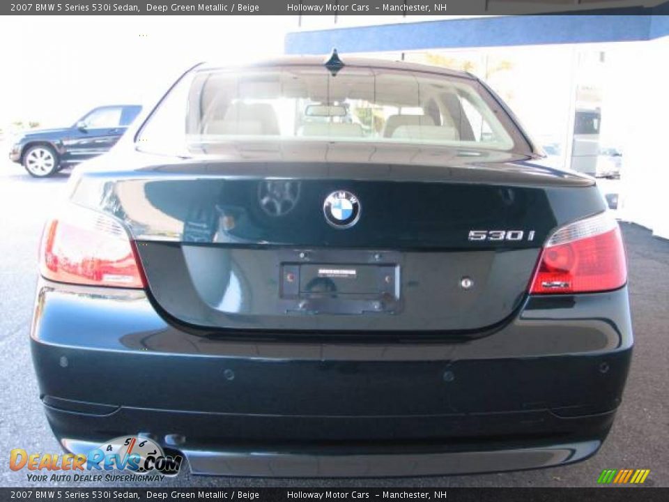 2007 BMW 5 Series 530i Sedan Deep Green Metallic / Beige Photo #4