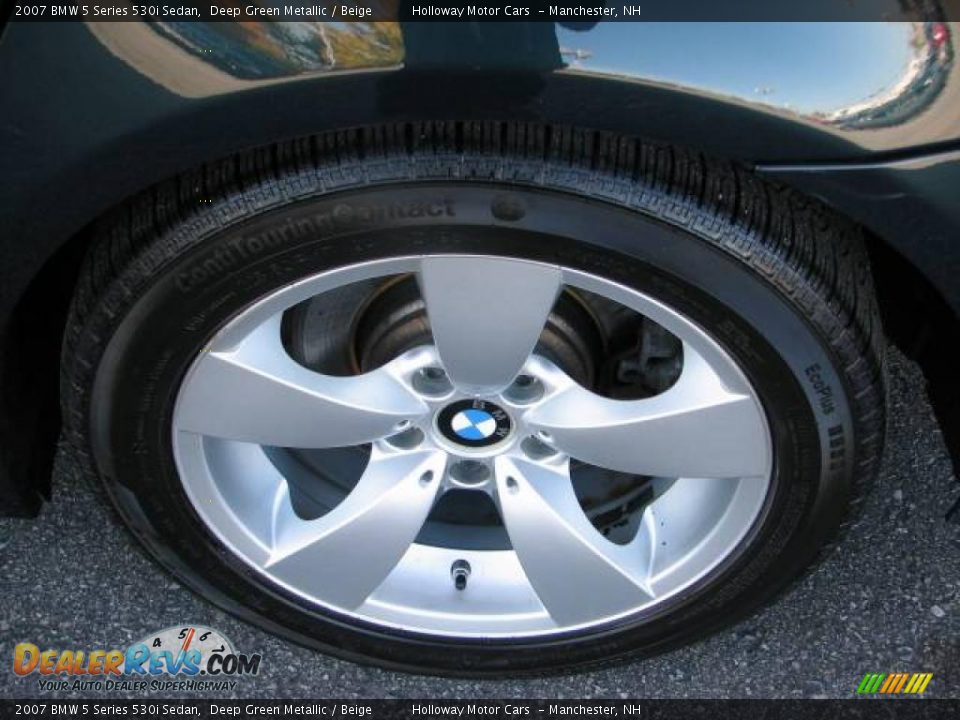 2007 BMW 5 Series 530i Sedan Deep Green Metallic / Beige Photo #5