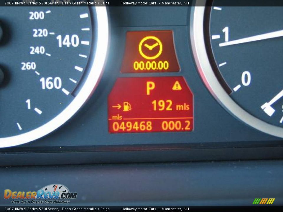2007 BMW 5 Series 530i Sedan Deep Green Metallic / Beige Photo #10