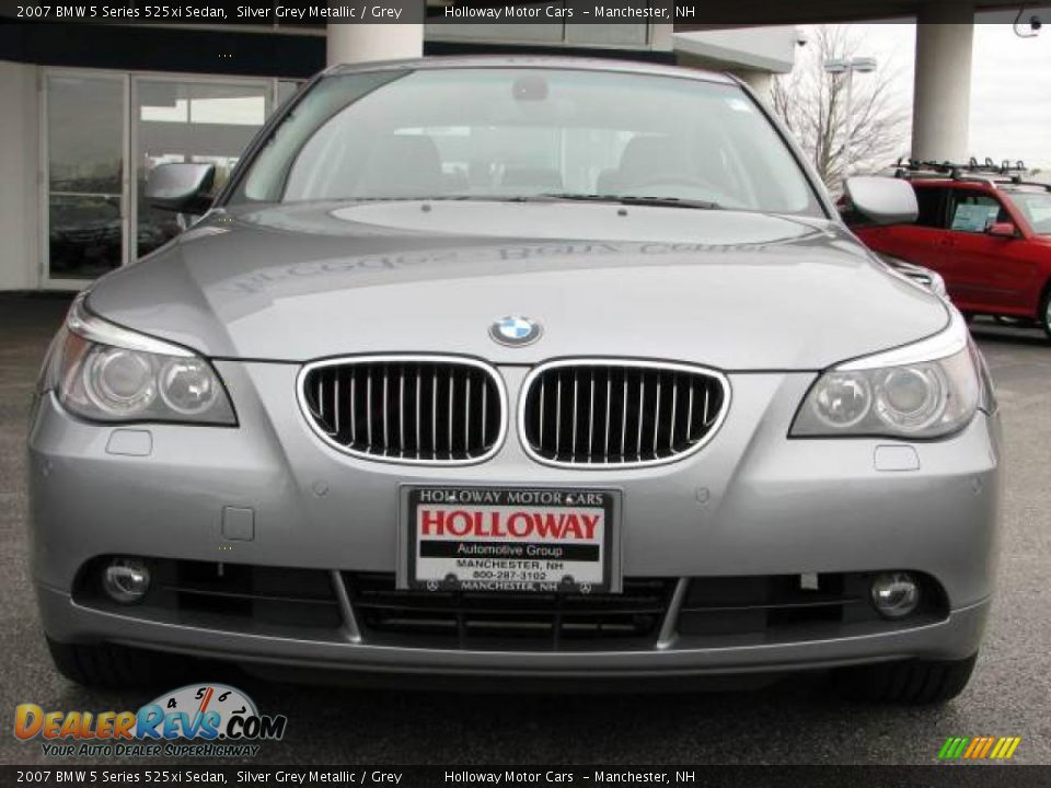 2007 BMW 5 Series 525xi Sedan Silver Grey Metallic / Grey Photo #2