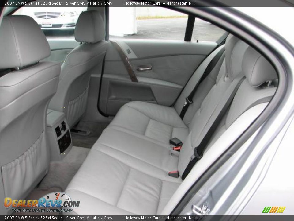 2007 BMW 5 Series 525xi Sedan Silver Grey Metallic / Grey Photo #6