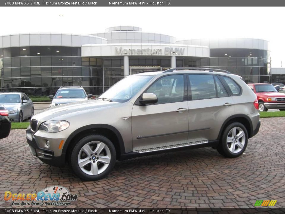 2008 BMW X5 3.0si Platinum Bronze Metallic / Black Photo #1