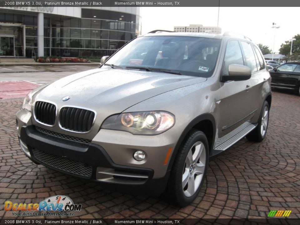 2008 BMW X5 3.0si Platinum Bronze Metallic / Black Photo #3