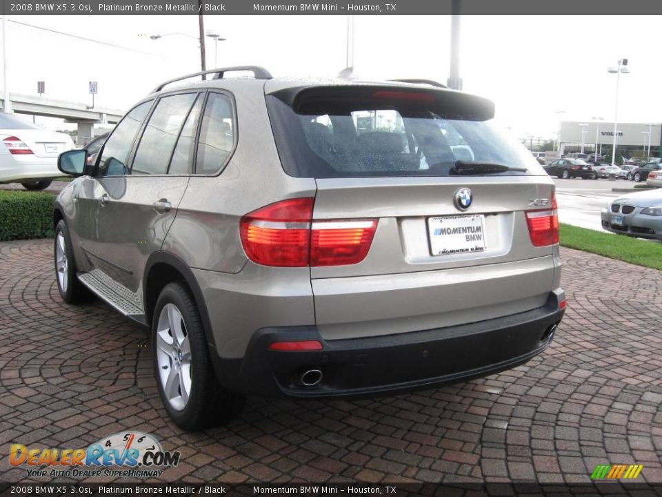 2008 BMW X5 3.0si Platinum Bronze Metallic / Black Photo #5