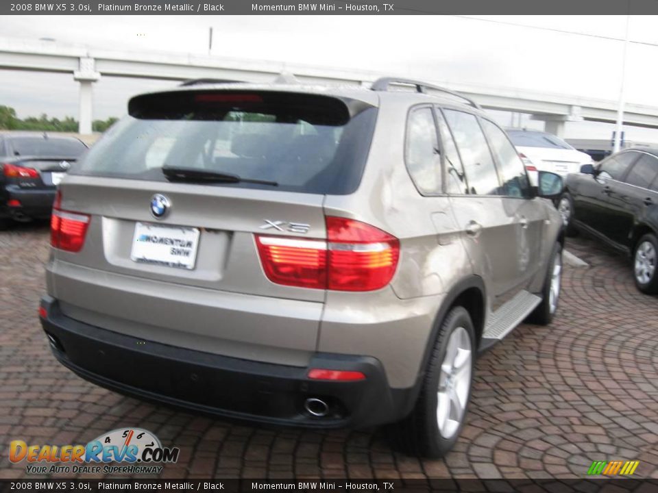 2008 BMW X5 3.0si Platinum Bronze Metallic / Black Photo #7