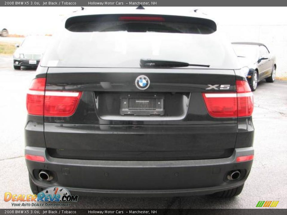2008 BMW X5 3.0si Jet Black / Tobacco Photo #4