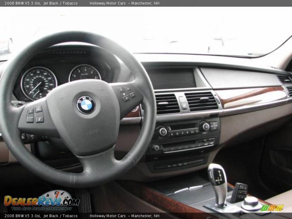 2008 BMW X5 3.0si Jet Black / Tobacco Photo #8