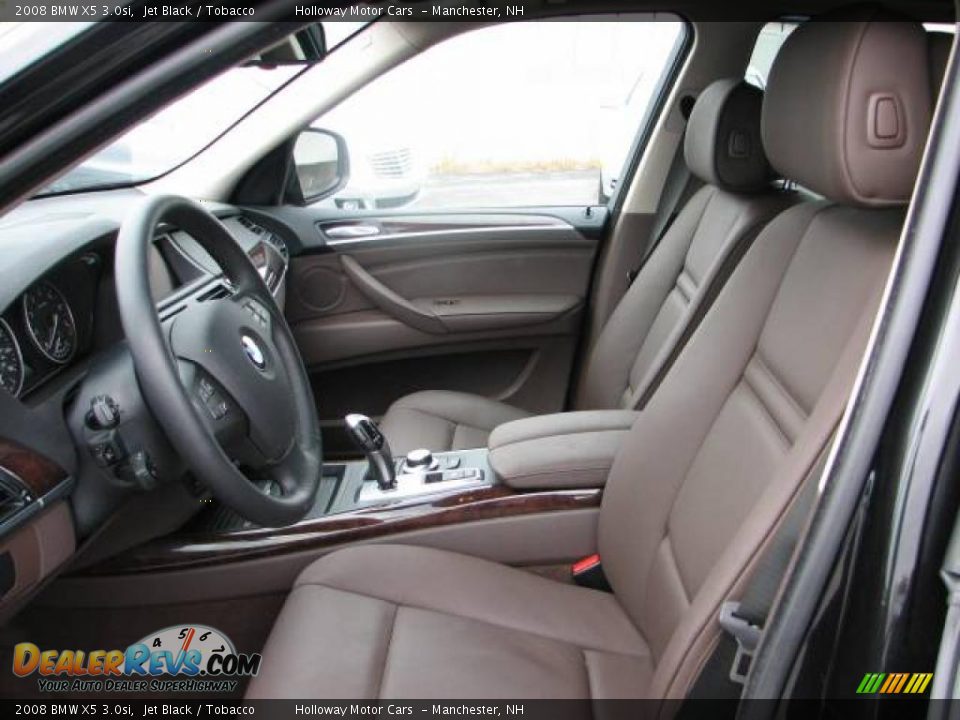 2008 BMW X5 3.0si Jet Black / Tobacco Photo #10