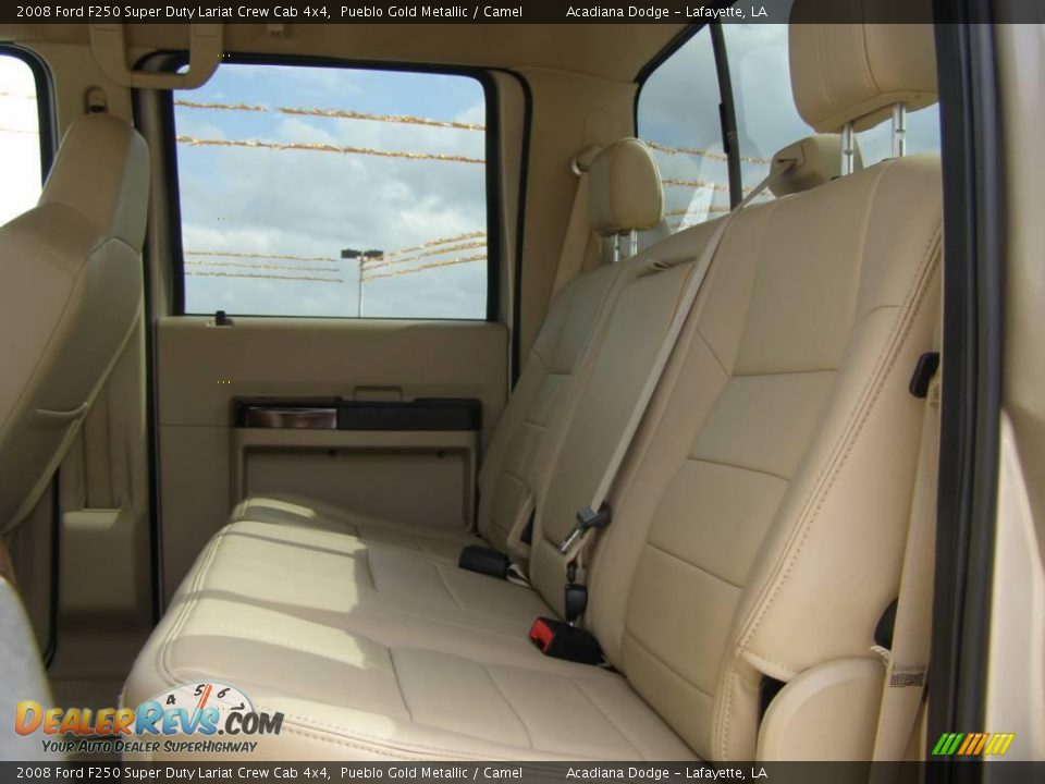 2008 Ford F250 Super Duty Lariat Crew Cab 4x4 Pueblo Gold Metallic / Camel Photo #10