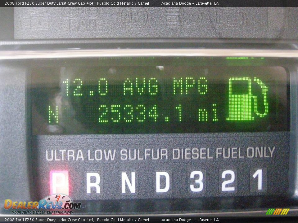 2008 Ford F250 Super Duty Lariat Crew Cab 4x4 Pueblo Gold Metallic / Camel Photo #14