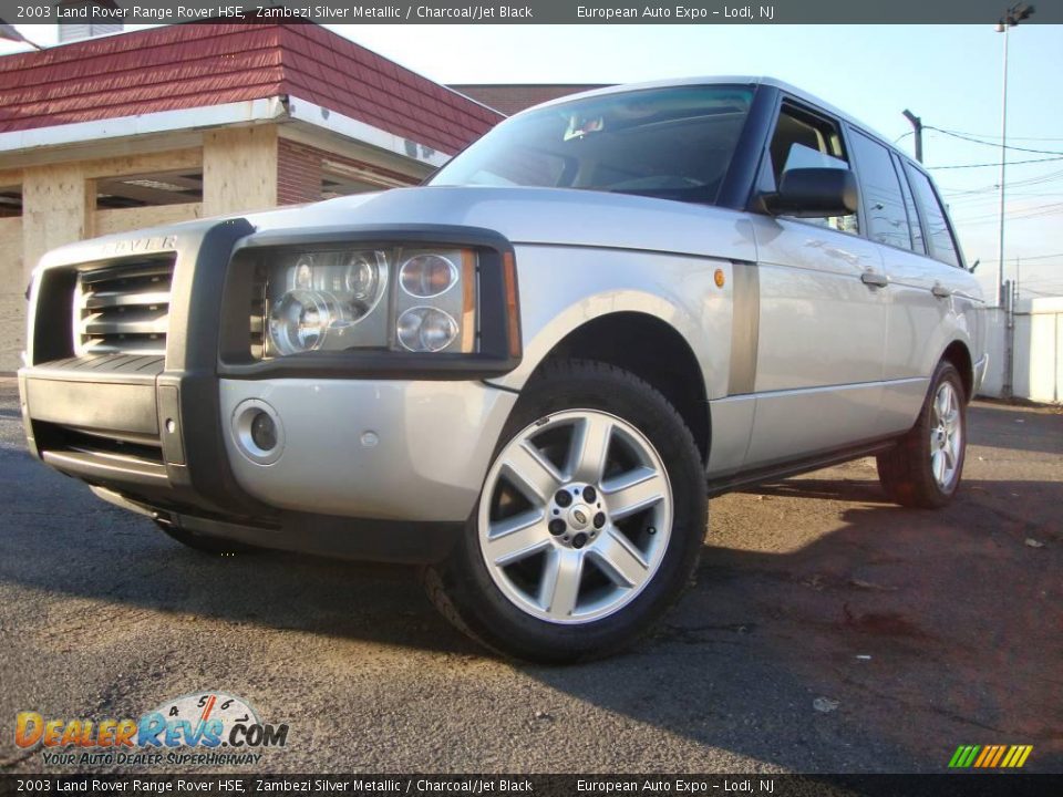 2003 Land Rover Range Rover HSE Zambezi Silver Metallic / Charcoal/Jet Black Photo #1