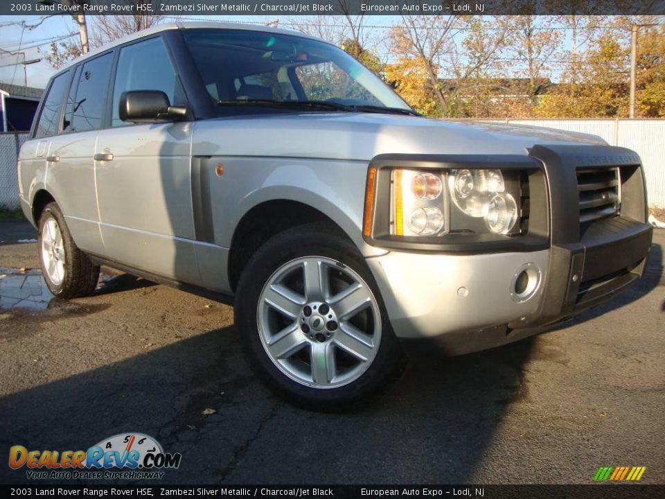2003 Land Rover Range Rover HSE Zambezi Silver Metallic / Charcoal/Jet Black Photo #2
