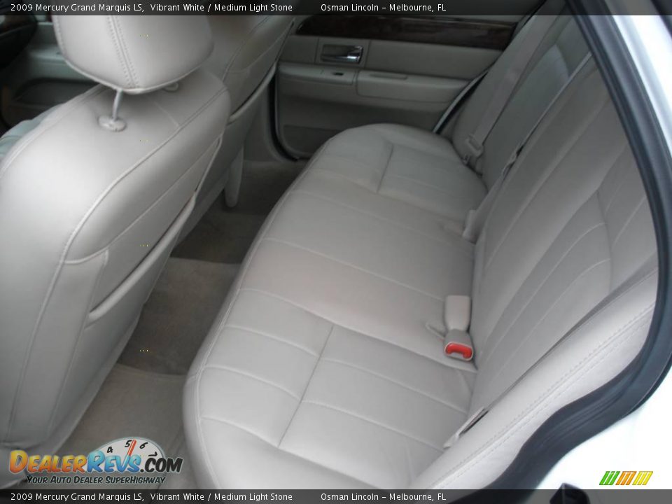 2009 Mercury Grand Marquis LS Vibrant White / Medium Light Stone Photo #13