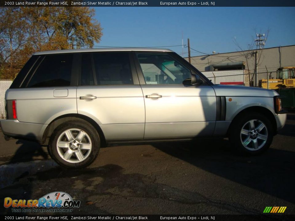 2003 Land Rover Range Rover HSE Zambezi Silver Metallic / Charcoal/Jet Black Photo #5