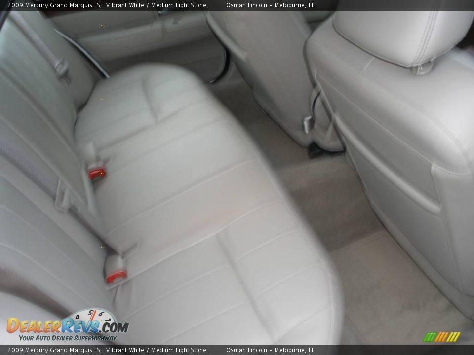 2009 Mercury Grand Marquis LS Vibrant White / Medium Light Stone Photo #16