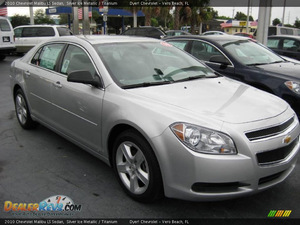2010 Chevrolet Malibu LS Sedan Silver Ice Metallic / Titanium Photo #1