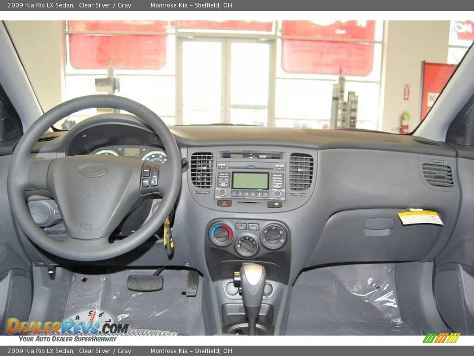 2009 Kia Rio LX Sedan Clear Silver / Gray Photo #6