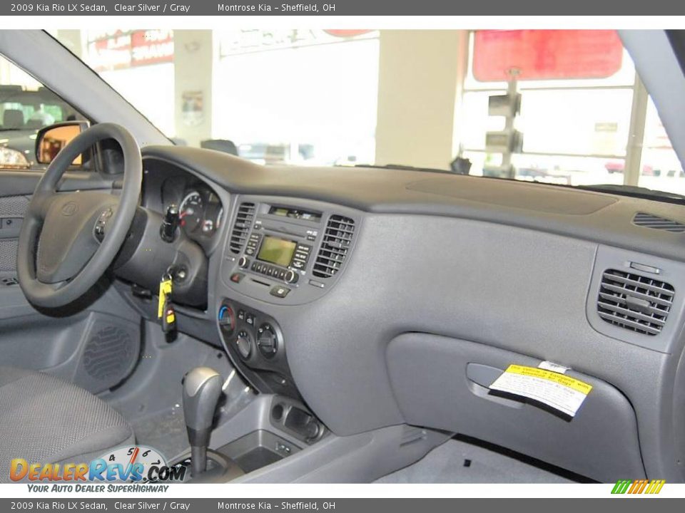 2009 Kia Rio LX Sedan Clear Silver / Gray Photo #8