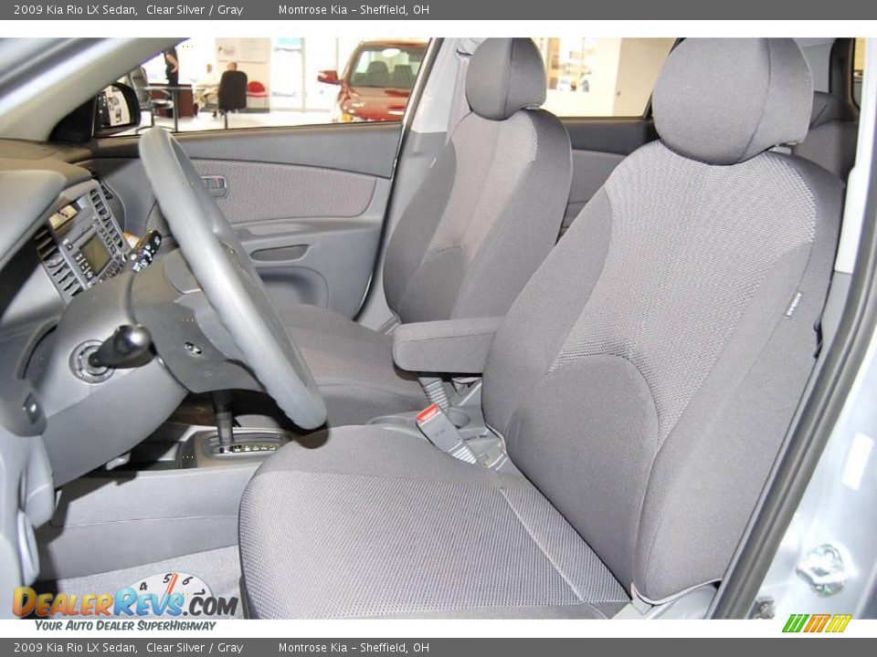 2009 Kia Rio LX Sedan Clear Silver / Gray Photo #9