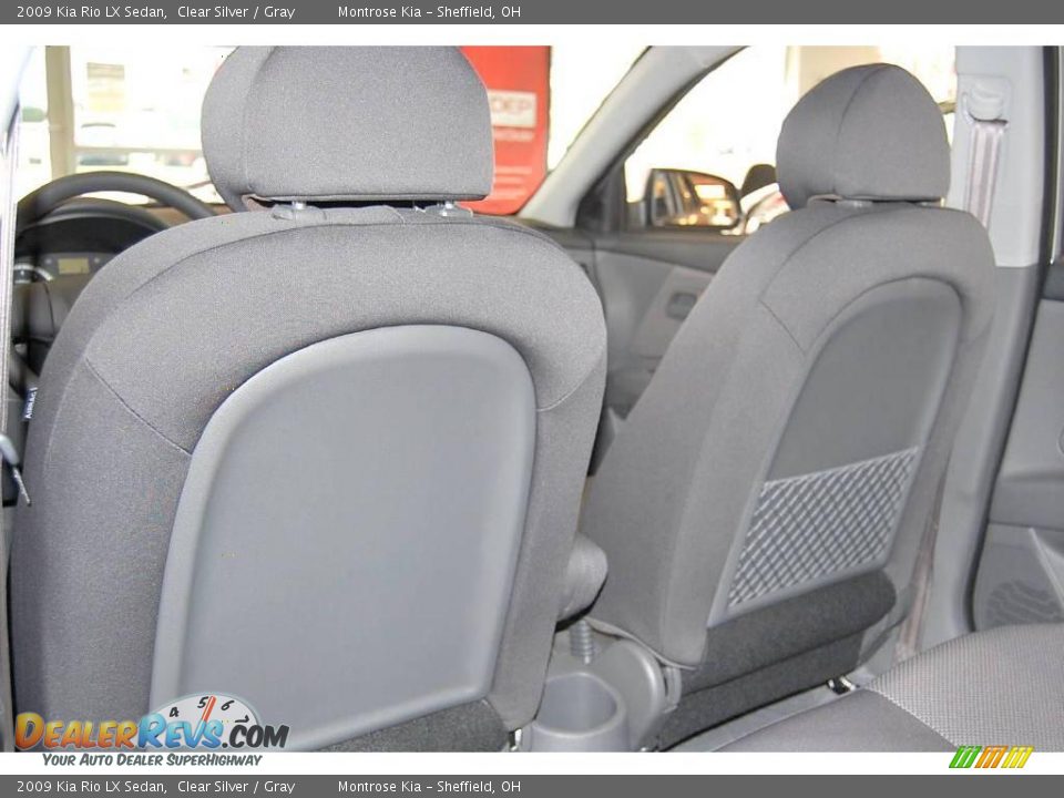 2009 Kia Rio LX Sedan Clear Silver / Gray Photo #10