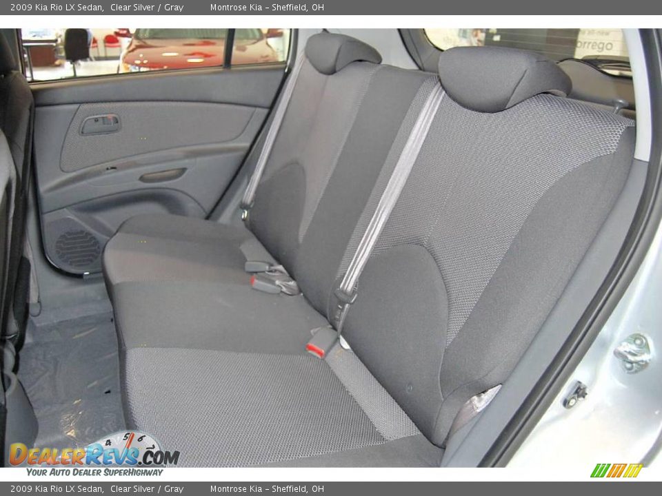 2009 Kia Rio LX Sedan Clear Silver / Gray Photo #11