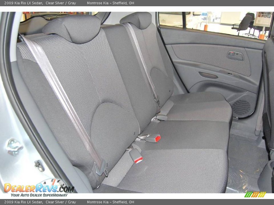 2009 Kia Rio LX Sedan Clear Silver / Gray Photo #12