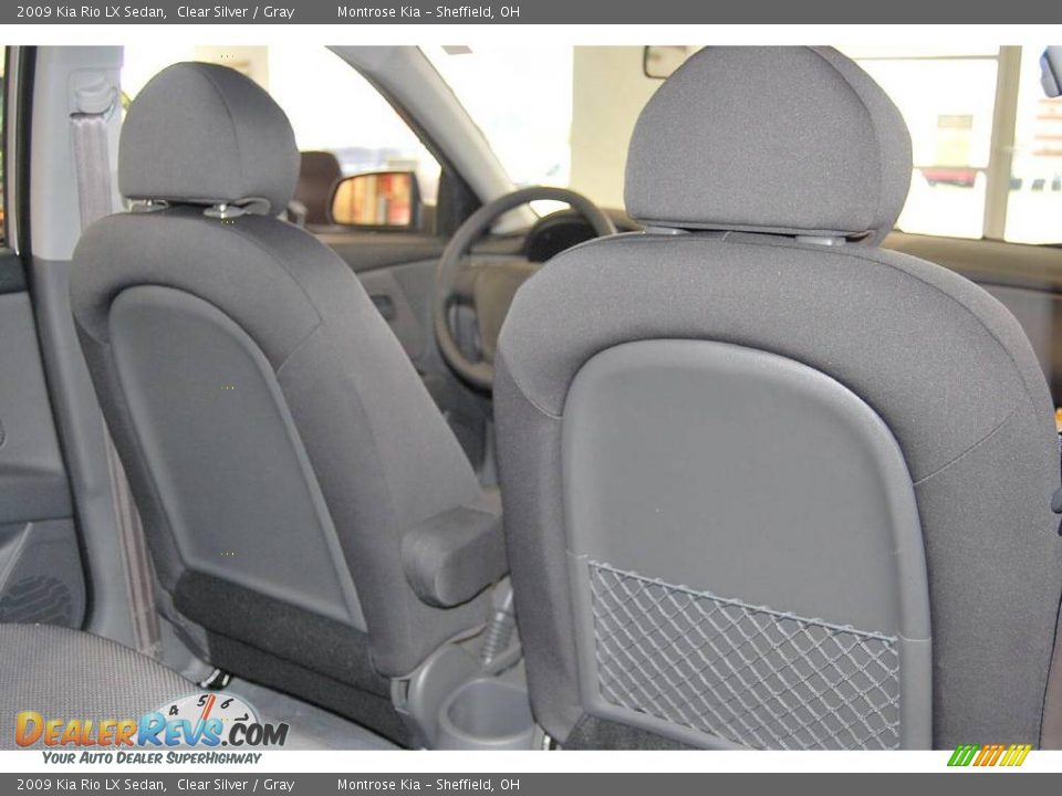 2009 Kia Rio LX Sedan Clear Silver / Gray Photo #13