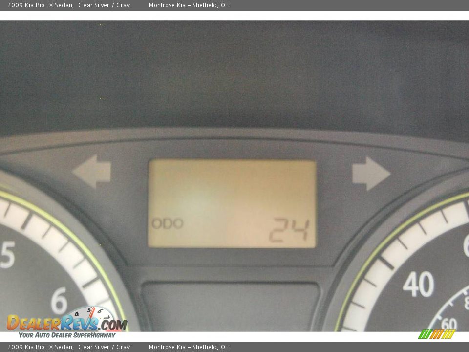 2009 Kia Rio LX Sedan Clear Silver / Gray Photo #15