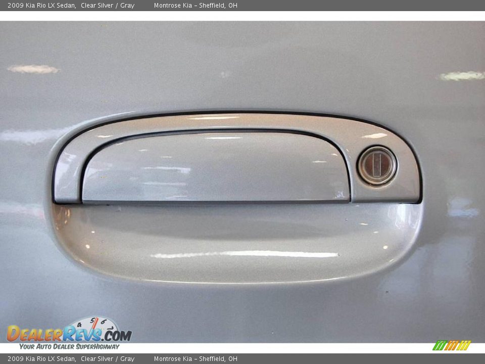 2009 Kia Rio LX Sedan Clear Silver / Gray Photo #19