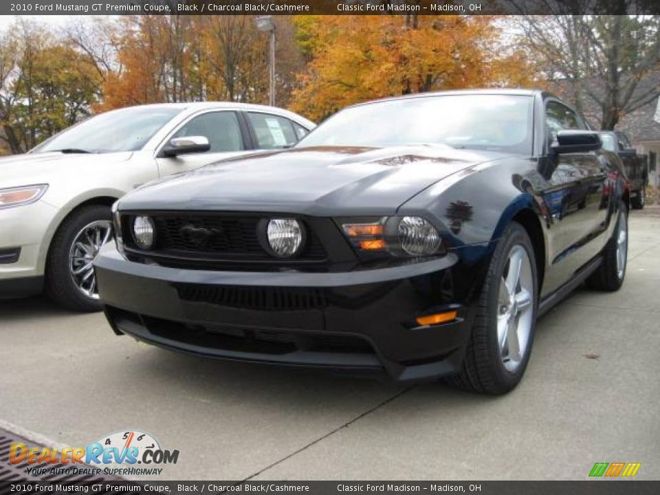 2010 Ford Mustang GT Premium Coupe Black / Charcoal Black/Cashmere Photo #1