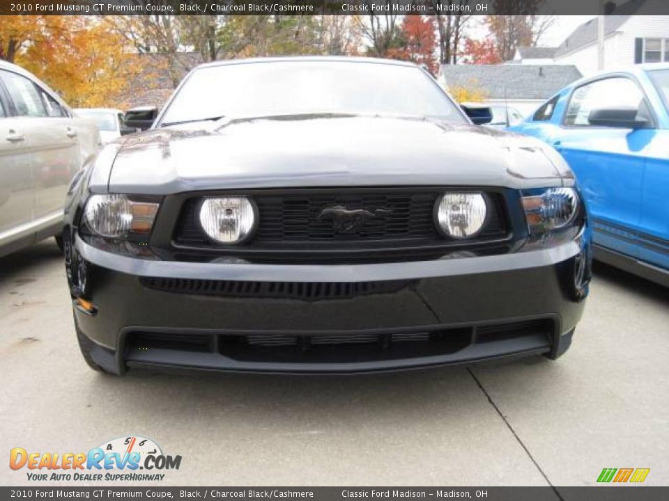 2010 Ford Mustang GT Premium Coupe Black / Charcoal Black/Cashmere Photo #2