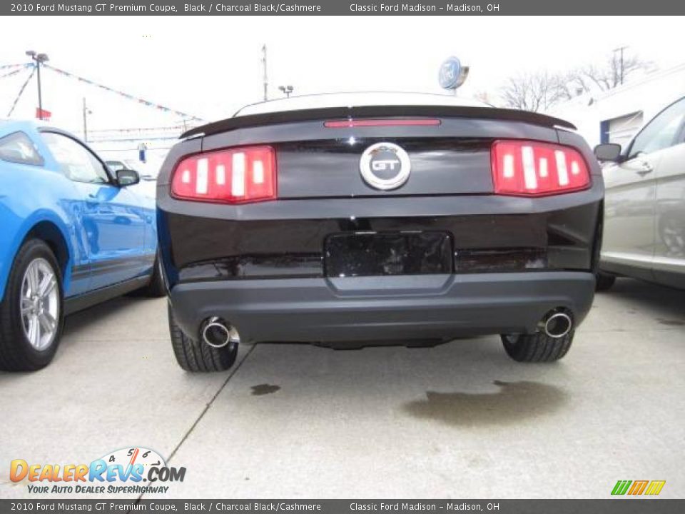 2010 Ford Mustang GT Premium Coupe Black / Charcoal Black/Cashmere Photo #4