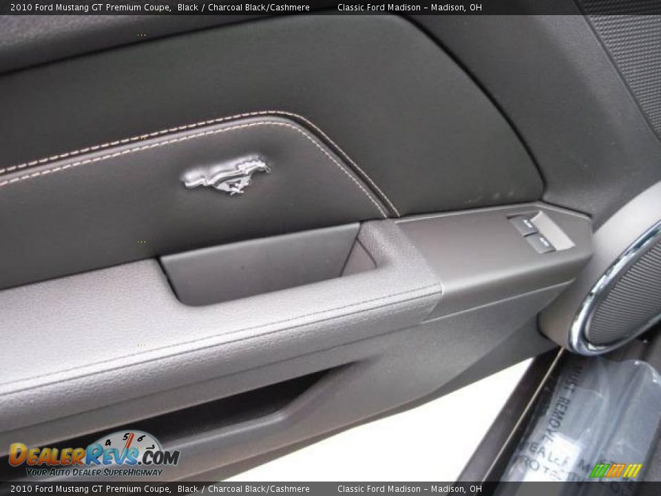 2010 Ford Mustang GT Premium Coupe Black / Charcoal Black/Cashmere Photo #6