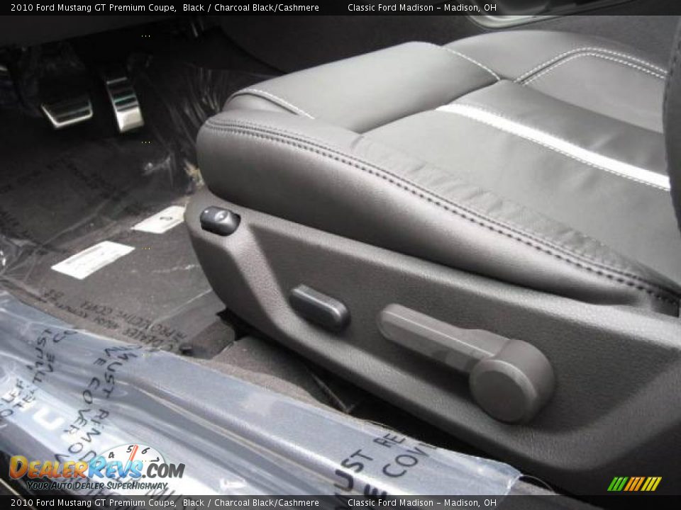 2010 Ford Mustang GT Premium Coupe Black / Charcoal Black/Cashmere Photo #7