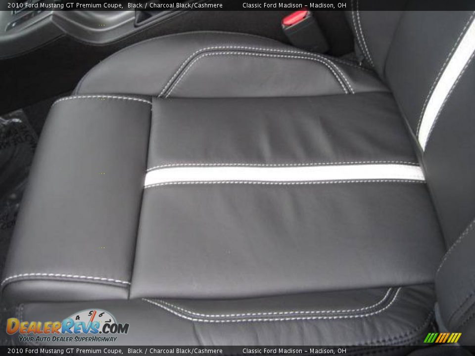 2010 Ford Mustang GT Premium Coupe Black / Charcoal Black/Cashmere Photo #8