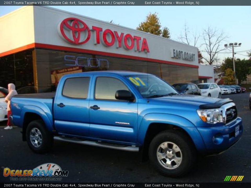 2007 Toyota Tacoma V6 TRD Double Cab 4x4 Speedway Blue Pearl / Graphite Gray Photo #1
