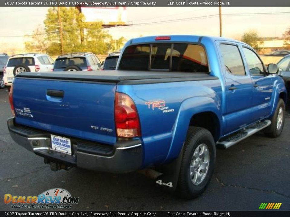2007 Toyota Tacoma V6 TRD Double Cab 4x4 Speedway Blue Pearl / Graphite Gray Photo #3