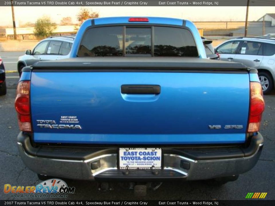 2007 Toyota Tacoma V6 TRD Double Cab 4x4 Speedway Blue Pearl / Graphite Gray Photo #4
