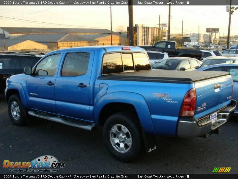 2007 Toyota Tacoma V6 TRD Double Cab 4x4 Speedway Blue Pearl / Graphite Gray Photo #5