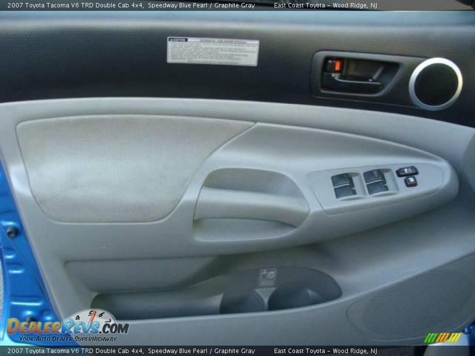 2007 Toyota Tacoma V6 TRD Double Cab 4x4 Speedway Blue Pearl / Graphite Gray Photo #6