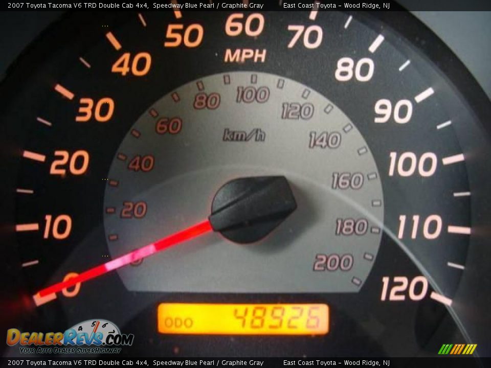 2007 Toyota Tacoma V6 TRD Double Cab 4x4 Speedway Blue Pearl / Graphite Gray Photo #10