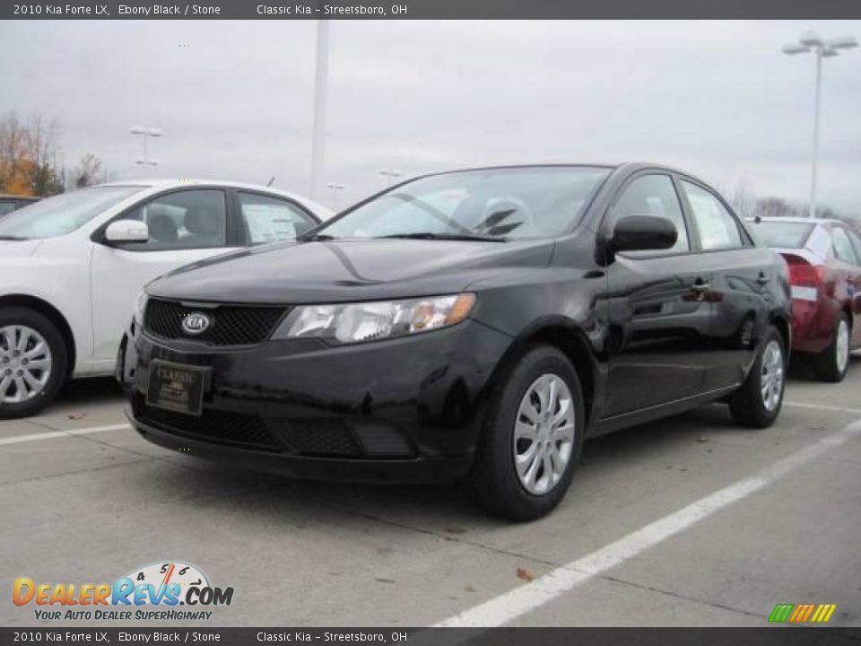 2010 Kia Forte LX Ebony Black / Stone Photo #1