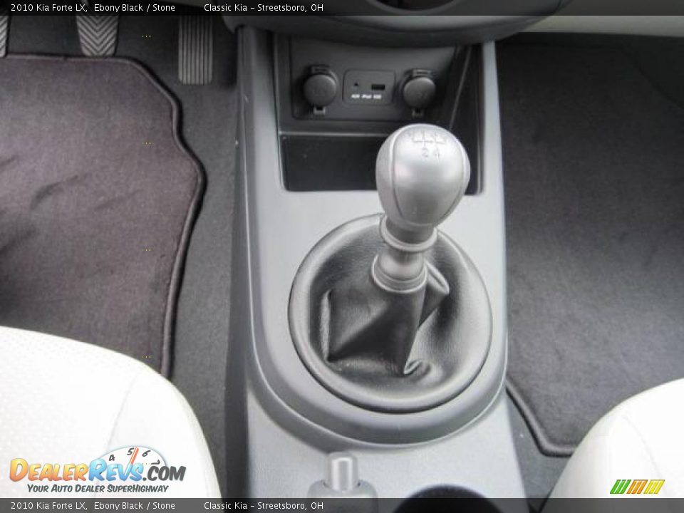 2010 Kia Forte LX Ebony Black / Stone Photo #7
