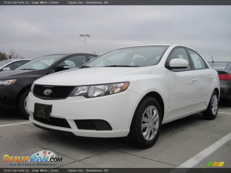 2010 Kia Forte LX Clear White / Stone Photo #1