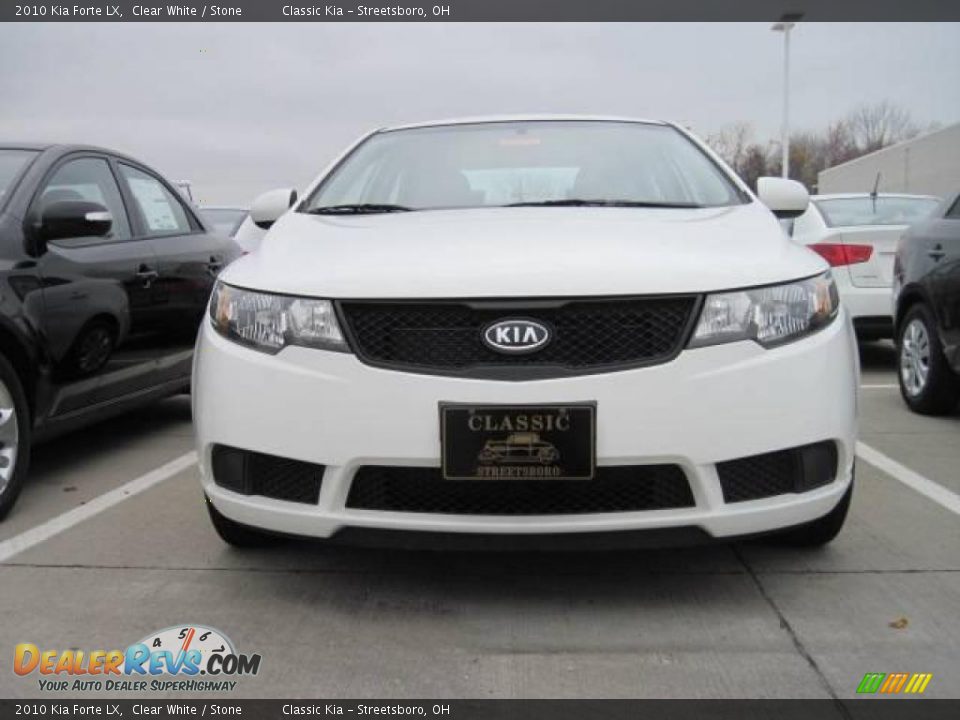 2010 Kia Forte LX Clear White / Stone Photo #2