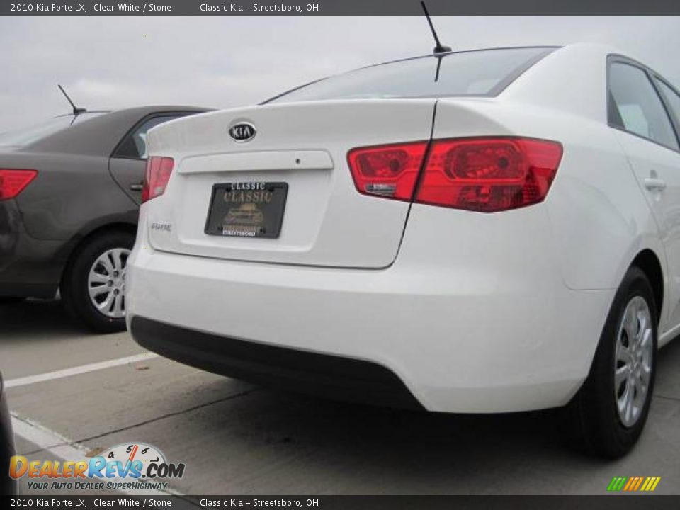 2010 Kia Forte LX Clear White / Stone Photo #4