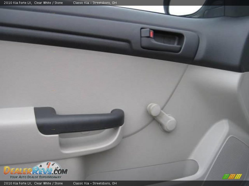 2010 Kia Forte LX Clear White / Stone Photo #6