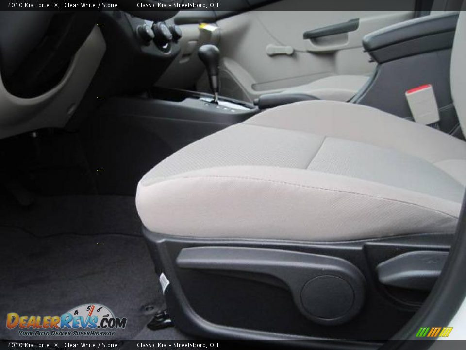 2010 Kia Forte LX Clear White / Stone Photo #7