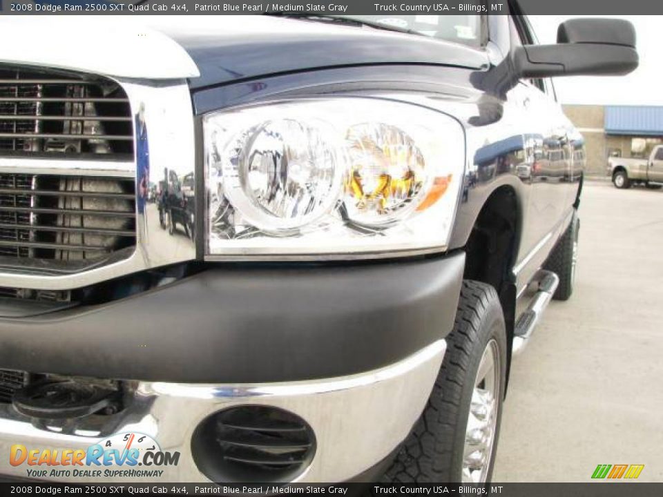 2008 Dodge Ram 2500 SXT Quad Cab 4x4 Patriot Blue Pearl / Medium Slate Gray Photo #3