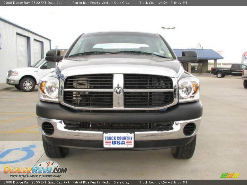 2008 Dodge Ram 2500 SXT Quad Cab 4x4 Patriot Blue Pearl / Medium Slate Gray Photo #4